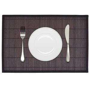 VidaXL Placemats 30x45 cm bamboe donkerbruin 6 st