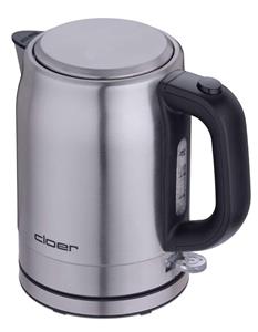 cloer Edelstahl Wasserkocher, 1l, 2.200Watt silber