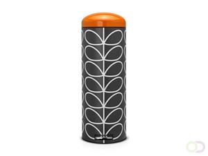 Pedaalemmer Retro 20 ltr Brabantia, zwart oranje