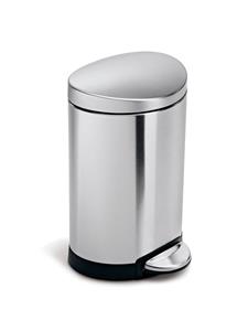 Simplehuman Semi-Round Pedaalemmer 6 Liter Vingerafdrukvrij