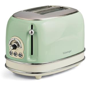 Ariete Toaster Vintage, 2 kurze Schlitze, für 2 Scheiben, 810 W