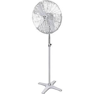 Staande ventilator oscillerend, zwenkbaar 123 W Zilver-grijs, Chroom (glanzend) (Ø x h) 65 cm x 158 cm CasaFan WM2 Stand Eco