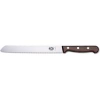 Victorinox gekarteld broodmes met houten heft 21,5cm