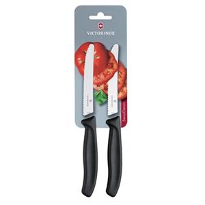 Victorinox Tomatenmesser "Swiss Classic", rund, 2 er Set, schwarz