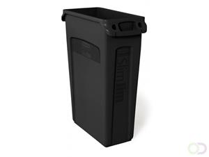 Meliconi Afvalbak Ronde afvalbak met touchdeksel 40 liter, chroom/zwart