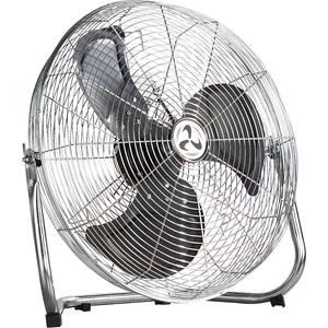 Vloerventilator met draaggreep, staal, verchroomd, propeller-Ø 400 mm