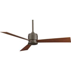 fanimation Zonix SN Deckenventilator (Ø) 132cm Flügelfarbe: Kirschbaum, Nussbaum Gehäusefarbe: Ni