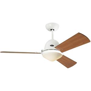 Deckenventilator LIBECCIO mit Fernbedienung Kirschbaum / Ahorn / Lack lichtgrau / Lack weiß