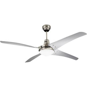 Deckenventilator MIRAGE Rotorblatt-Ø 1400 mm, mit Fernbedienung Lack grau / Chrom gebürstet