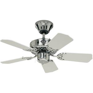 Deckenventilator CLASSIC ROYAL Rotorblatt-Ø 750 mm Lack weiß / Chrom glänzend