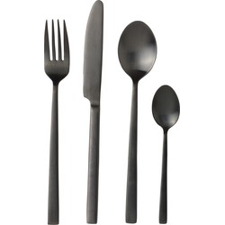 Bitz Besteckset Schwarz 16-teilig