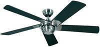 Deckenventilator ROTARY Rotorblatt-Ø 1320 mm, mit Fernbedienung Wenge / Chrom gebürstet