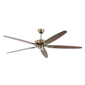 Deckenventilator CLASSIC ROYAL Rotorblatt-Ø 1800 mm Eiche antik / Nussbaum / Messing antik