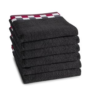 DDDDD Keukendoek Carré Anthracite (6 stuks)