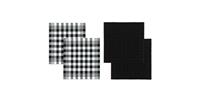 DDDDD Geschirrtuch "Block", (Set, 4 tlg.), Combiset: