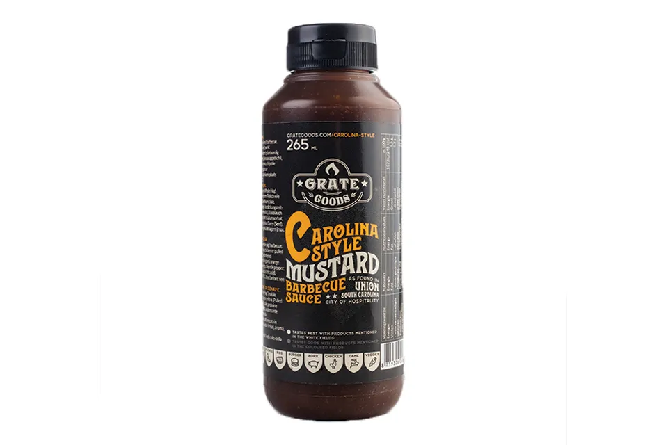 Grate Goods Carolina Mustard Barbecue Sauce Knijpfles 265ml