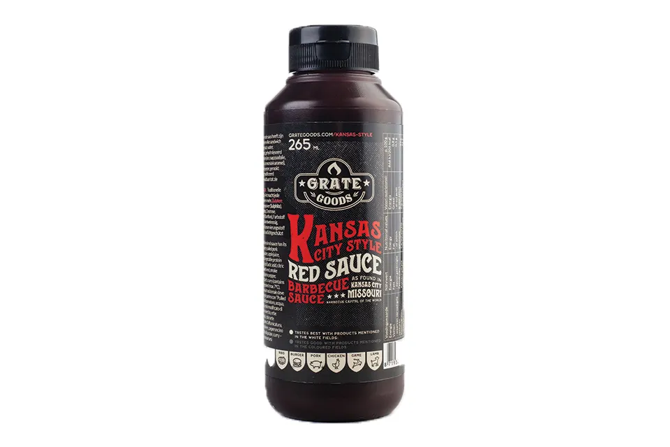 Grate Goods Kansas City Red Barbecues Sauce Knijpfles 265ml