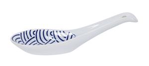 Blauw/Witte Lepel Golven - Nippon Blue - 13.8 x 4.8cm