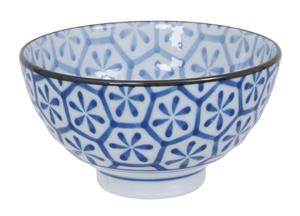 Blauw/Wit Kom - Mixed bowls - 12 x 6.5cm 400ml