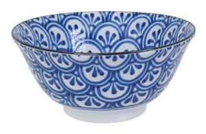 Blauw/Wit Kom - Mixed bowls - 15 x 6 x 8cm 450ml