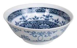Blauw/Witte Kom - Mixed bowls - 19.5 x 7.5cm 1000ml