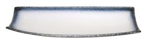 Grijs/Wit Rechthoekig Bord - Tajimi - 32.5 x 12.3cm