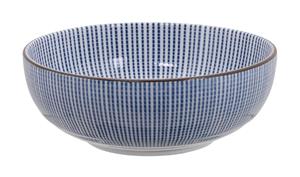 Blauw/Wit Kom - Sendan Tokusa - 15 x 5.5cm 600ml