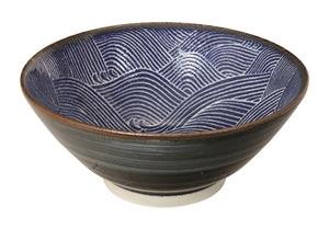 Donkerblauw/Witte Kom - Seigaiha - 17.5 x 7.5cm 800ml