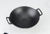 Selection gietijzeren barbecue grillwok 44x37x12 cm