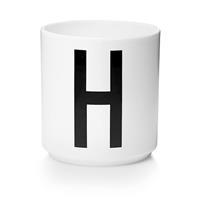 designletters Design Letters - Personal Porcelain Cup H - White (10201000H)