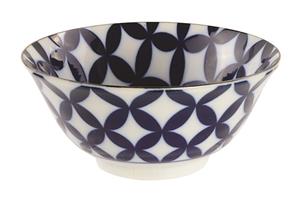 Blauw/Witte Kom - Mixed bowls - 14.8 x 6.8cm 500ml