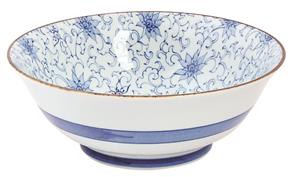 Blauw/Wit Kom - Mixed Bowls - 19 x 7.5cm 900ml