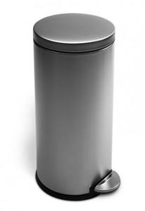 Simplehuman Round Step Can 30 Liter RVS