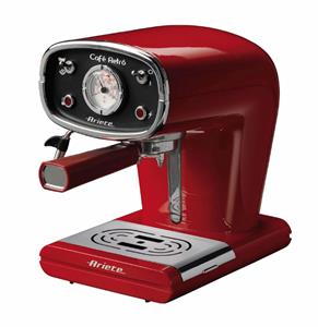 Ariete cafe retro cappuccino machine rood