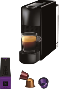 Nespresso-Kapselmaschine Essenza Mini XN 1108, 19bar, 0,6l, schwarz, schwarz