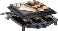 RC4 plus deluxe Raclette 8Pfännchen Schwarz