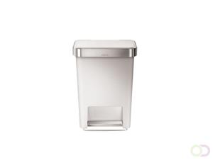Simplehuman Rectangular Liner Pocket Pedaalemmer 45 Liter