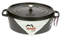 Staub La Cocotte Cocotte 37 cm / 8 l, Ovaal, Zwart - La Cocotte - Staub