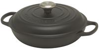 lecreuset Gourmet-Profitopf mit Griffen Signature schwarz 30cm Gusseisen