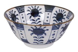 Blauw/Witte Kom - Mixed bowls - 15 x 6,8cm 500ml