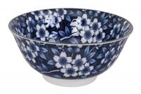 Blauw/Witte Kom - Mixed bowls - 14.8 x 7cm 500ml