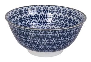 Blauw/Witte Kom - Mixed bowls - 14.8 x 7cm 500ml