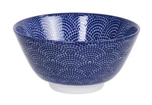 Blauw/Witte Kom Stippen - Nippon Blue - 12 x 6.4cm 300ml