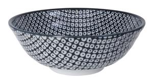 Zwart/Witte Kom Regtendruppels - Nippon Black - 21 x 7.8cm 1100ml