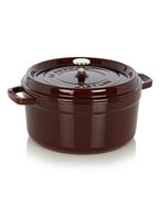 Gietijzeren braadpan 26 cm / 5,25 l, Rond, Grenadine rood - La Cocotte - Staub