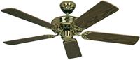 Deckenventilator CLASSIC ROYAL Rotorblatt-Ø 1320 mm Eiche antik / Messing poliert