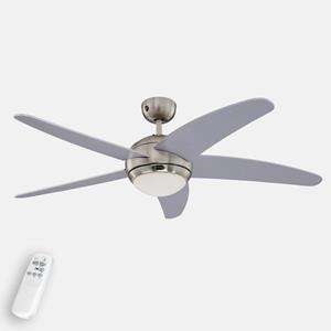 westinghouse Bendan Deckenventilator (Ø) 132cm Flügelfarbe: Silber Gehäusefarbe: Chrom