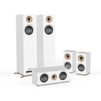 Jamo S805HCS WIT front zuilen en rear boekenplank speakers set met center