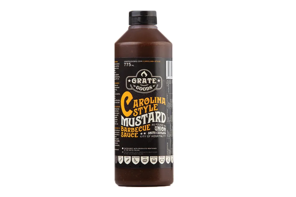 Grategoods Grate Goods Carolina Mustard Barbecue Sauce Knijpfles 775ml