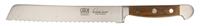 Alpha Fasseiche Brotmesser 21 cm / CVM-Messerstahl mit Griffschalen aus Weinfass-Eichenholz